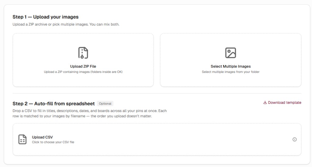 Upload Dozens of Pins at Once