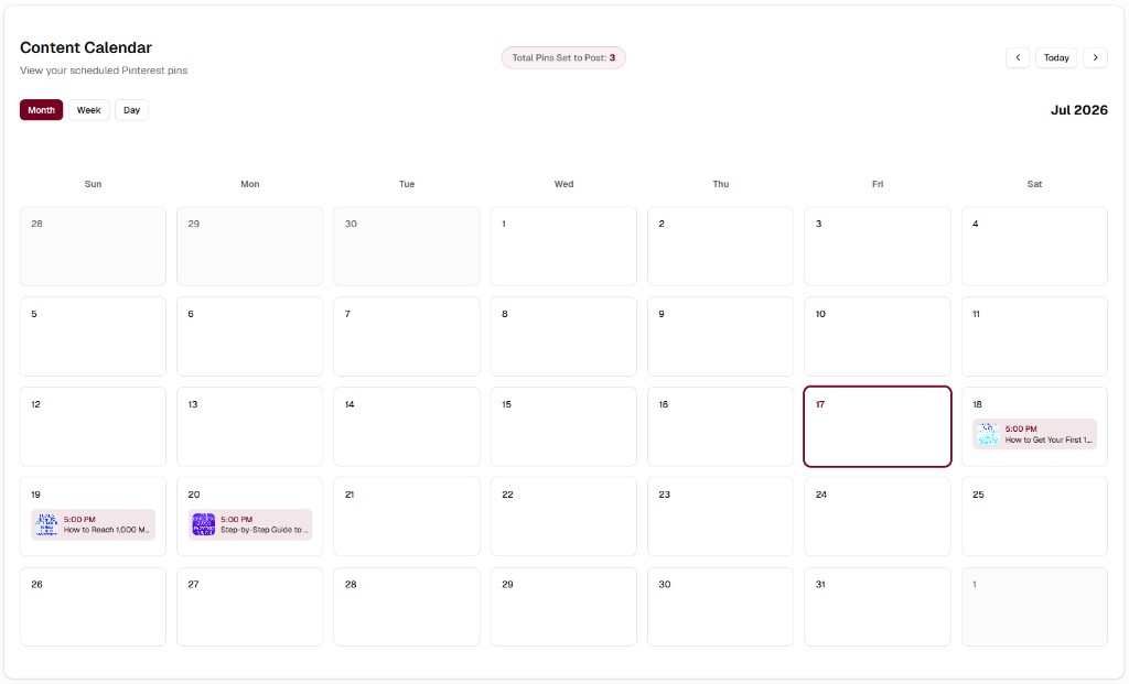 A Simple Content Calendar